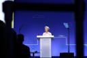 Ursula von der Leyen, President of the European Commission, delivers a speech