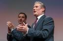 Anas Sarwar pictured with Keir Starmer in Glasgow