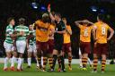 Motherwell players were furious at the award of the penalty and Cedric Kipre’s sending off
