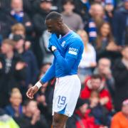 Rangers' Abdallah Sima looks dejected as he's forced off with an injury