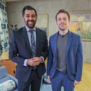 Humza Yousaf and Owen Jones pictured in March at Holyrood