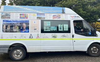 The Dumfries and Galloway Indy Hub van helps to deliver campaign material across the region and spread the word about independence