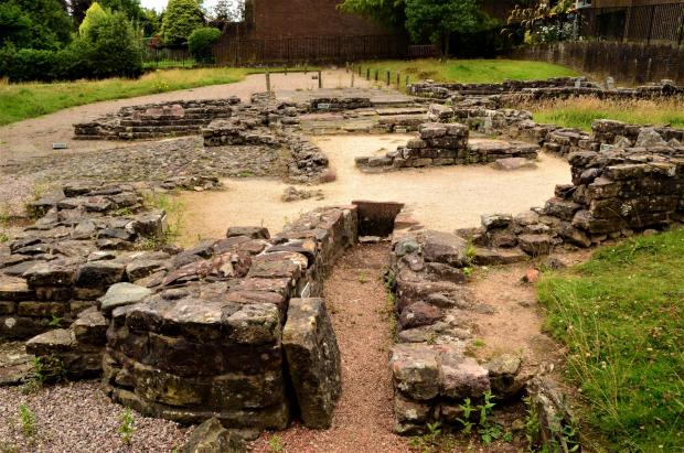 The National: The ancient Roman baths complex at Bearsden, which formed part of the Antonine Wall