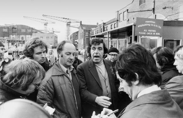 The National: Jimmy Reid And Bob Dickie Speaking To Newsmen