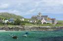 Iona Abbey, viewed from the seaward approach to the historic island of the same name