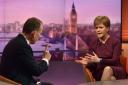 Andrew Marr was questioning the First Minister on his BBC show