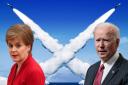Should Joe Biden really be wary of Nicola Sturgeon's calls for independence? Background image: Damian Shields