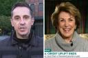 Gary Neville blasted Edwina Currie after she said Universal Credit was 'paying people to stay at home'