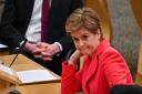 Nicola Sturgeon didn't look impressed with Douglas Ross during FMQs