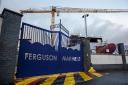 The Ferguson Marine shipyard at Port Glasgow, Inverclyde