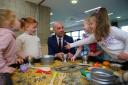 Social security minister Ben Macpherson visiting Fare Scotland in Glasgow (photos by Colin Mearns)