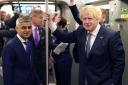 Sadiq Khan, left, and Boris Johnson both suggested the new London rail line would benefit the whole of the UK