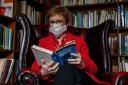 Nicola Sturgeon reading in a Wigtown book shop while on the campaign trail ahead of the 2021 Holyrood election. Photo: Colin Mearns