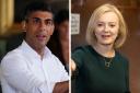 Rishi Sunak and Liz Truss, both pictured during their visits to Scotland ahead of the Perth hustings. Photos: PA