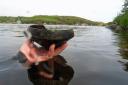 An ancient pot (an Unstan) was found in Loch Arnish in the Hebrides