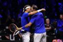 Roger Federer bids farewell by playing doubles with  Rafa Nadal in the Laver Cup in London