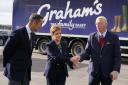 Nicola Sturgeon visited the Graham’s Family Dairy plant in Bridge of Allan, near Stirling, one of the businesses which benefitted from the programme.
