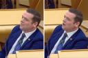 Douglas Ross smirked and heckled as the First Minister got stuck into the Tories' tax cut policies