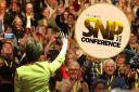 Nicola Sturgeon speaks to SNP members at the party's 2019 conference