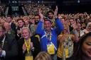 Delegates during Nicola Sturgeon’s keynote speech at the SNP conference in Aberdeen