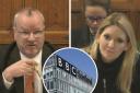 Pete Wishart, left, confronted Tory minister Julia Lopez over our poll which showed most Scots felt the BBC had failed to properly cover the impact of Brexit