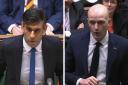 Flynn, right, asked Sunak to apologise on behalf of the Tory party for Liz Truss crashing the economy - after she refused to take responsibility for her actions