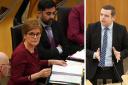 Douglas Ross launched an attack on Humza Yousaf’s record as Health Secretary and A&E waiting times at FMQs