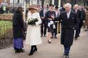 King Charles III and Camilla were met with protesters after arriving in Colchester