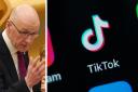 Deputy First Minister John Swinney said the ban on TikTok would be 'implemented immediately'