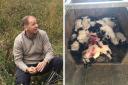 SNP MSP and farmer Jim Fairlie shared the 'devastating' image of the 16 dead lambs