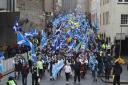 Yes2Indee march in Edinburgh on Saturday, April 1