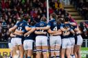 Scotland team huddle