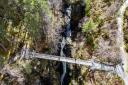 A bridge over Corrieshalloch Gorge, viewed from above. Photo: Peter Devlin