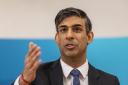 UK Prime Minister Rishi Sunak speaks to an audience as he attends a Q&A session during a Connect event at Chelmsford Boys Club