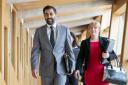 Shona Robison and Humza Yousaf arrive for FMQs on May 25