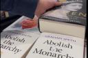 Copies of Abolish the Monarchy were covered up by royalists in a bookshop