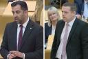 Humza Yousaf and Douglas Ross clashed on the A9 at today's FMQs