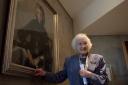 Dr Winnie Ewing at the unveiling of her portrait at the Scottish parliament Edinburgh..