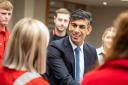 Prime Minister Rishi Sunak during a visit to St Fergus in Aberdeenshire on Monday
