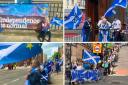 Yessers gathered at several locations in the city centre