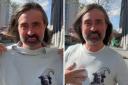 Neil Oliver shows off the first of his new 'conspiracy Gandalf' T-shirt line