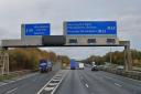 Traffic is slow-moving on the M62 this afternoon