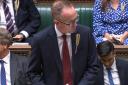 Scottish Tory MP John Lamont was spotted with the wheat lapel during Scotland questions ahead of PMQs