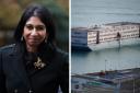 Suella Braverman claimed the Government has done 'well' on the Bibby Stockholm barge