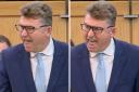 Brian Whittle snapped during FMQs after MSPs were heard laughing