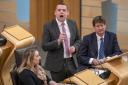 Scottish Conservative leader Douglas Ross during First Minister's Questions at the Scottish Parliament