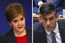 Former First Minister Nicola Sturgeon and Prime Minister Rishi Sunak