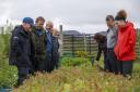 The Woodland Croft Project group visiting Horshader tree nursery