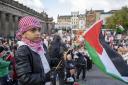 Protesters in Edinburgh turned out over the weekend to show solidarity with the people in Gaza