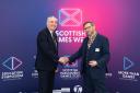 Richard Lochhead (left) with the founder of Scottish Games Network Brian Baglow